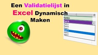 Een Validatielijst in Excel Dynamisch Maken [upl. by Brant]