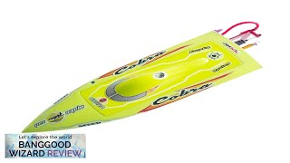 DTRC M450 Cobra Brushless RC Boat 40A Hobbywing ESC High Speed Ship Review [upl. by Jaddan]