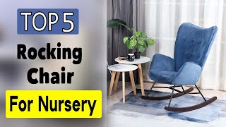 Best Rocking Chair For Nursery  Top 5 Grey Small Rocker Glider for Nursery [upl. by Ennaul]