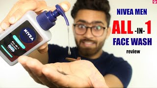 Nivea Men ALL in ONE Face wash review  Oil Control face wash  QualityMantra [upl. by Dacia]