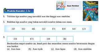 KSSM Matematik Tingkatan 4 Bab 2 praktis kendiri 21a no1no3 Asas Nombor chapter 2 form 4 buku teks [upl. by Aniloj]