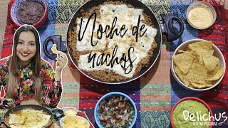 NOCHE DE NACHOS  NOCHE MEXICANA  Nachos con carne y queso [upl. by Nomor212]