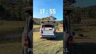 Easiest way to convert your van into a camper 😍 backpackercarsaus vanlife travel camperliving [upl. by Naamann]