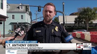 VIDEO Man wounded by Charleston Police in downtown shooting dies officers confirm [upl. by Dominy]