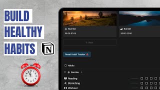 The Absolute Best Simplistic Habit Tracker in Notion [upl. by Llenahc]