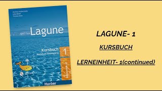 Lagune 1 Kursbuch  German A1 SelfStudy  Lesson1 Continued [upl. by Annawd]