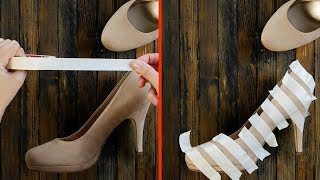 Tout le monde doit connaître ces 5 astuces avec des chaussures La n°3 est top [upl. by Marashio]