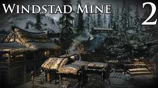 Skyrim Mods Windstad Mine  Part 2 [upl. by Enirac]