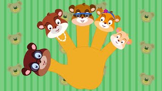 Bear Finger Family  Nursery Rhymes For Kids [upl. by Teece]