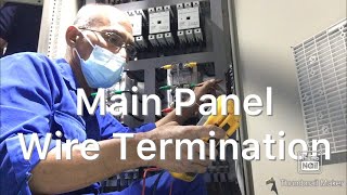 MAIN PANEL WIRE TERMINATION  MY WORKPLACE VLOG [upl. by Bevus]