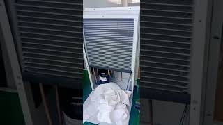 Release coolants from Air conditioner machine outdooradvertisement displaytechnology [upl. by Mun]