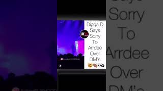 NEW Digga D CGM Apologizes to Ardee Live on Stage [upl. by Torray193]