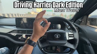 Tata Harrier Full Drive Review  New Harrier Dark Edition  Adas features Price Features [upl. by Jamesy]