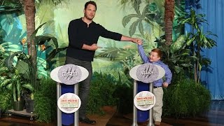 Ellen Replays the Chris Pratt amp Noah Ritter FaceOff [upl. by Nilyak508]