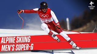 Alpine Skiing Mens SuperG  Full Replay  Beijing2022 [upl. by Jeramie]