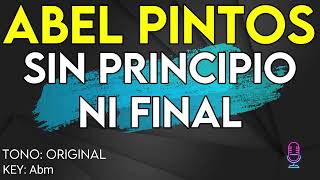 Abel Pintos  Sin Principio Ni Final  Karaoke Instrumental [upl. by Dnomsad]