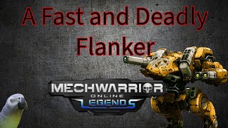 MWO Black Lanner A Fast and Deadly Flanker Mech [upl. by Sadoc]