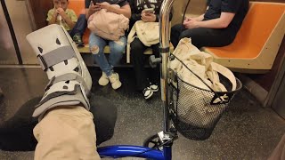 Riding the NYC Subway with a Disability  5th Avenue to Astoria [upl. by Schreibe]