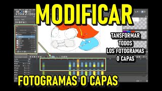 Modificar varios fotogramas o capas Tutorial Principiantes Dibujo y Animación Krita [upl. by Reinnej612]