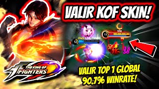 ¡USA LA NUEVA SKIN KOF KYO KUSANAGI DE VALIR VALIR TOP 1 GLOBAL 903 WINRATE  MOBILE LEGENDS [upl. by Ylla]