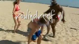 Bodybuilder Ronnie Coleman running at the beach [upl. by Ydennek]