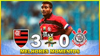 FLAMENGO 3 x 0 CORINTHIANS ● MELHORES MOMENTOS ● TORNEIO RIOSÃO PAULO 1999 ● 4ª RODADA [upl. by Aihsar]