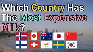 Which Country Has The Most Expensive Milk shorts world countries facts ranking [upl. by Marucci]