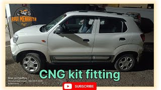 Maruti spresso 2022 model CNG kit fitment full videoCNG fitting full video [upl. by Scheers]