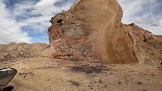 Klr650 vs Tenere 700 at the Lava Tubes [upl. by Lamraj]