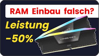 Fataler Fehler halbiert PC Leistung  RAM einbauen  Arbeitsspeicher Einbau Corsair DDR5 6000Mhz [upl. by Ylrahc946]