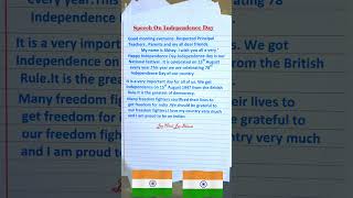 Independence Day 2024 Speech  15 August Speech In English  Best Speech On Independence Day [upl. by Anwad866]