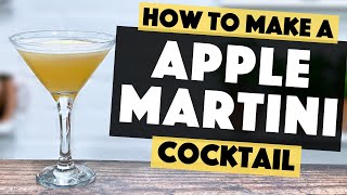 Appletini Cocktail  How to make Apple Martini Vodka Cocktail  Steve the Barman [upl. by Evey125]