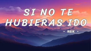 Si No Te Hubieras Ido  Reik  Video Oficial letra [upl. by Jerroll425]