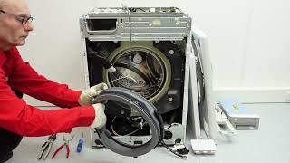 LG Washing Machine  How to replace the door gasket [upl. by Fenn]