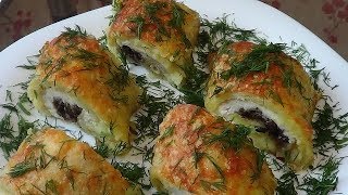 Рулеты Картошка в картошке с мясом и грибами [upl. by Butler]