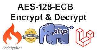 AES128ECB Encryption and Decryption In PHP Laravel or Codeigniter  AES128ECB Encrypt Decrypt [upl. by Serrell18]