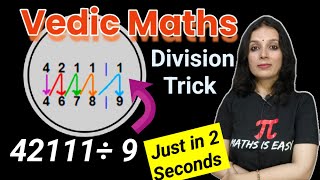 Vedic Maths Tricks Division by 9  Maths Tricks For Fast Calculation  Vedic Maths by Parul Maam [upl. by Gaby]