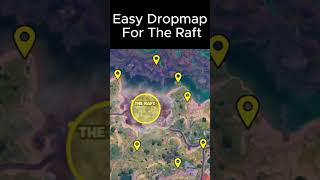 Easy Drop Map For The Raft fortnite fn fortniteclips dropmap [upl. by Noyek52]