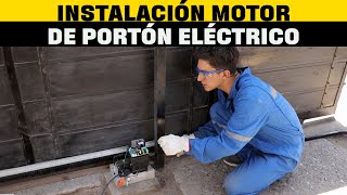 Instalación de motor eléctrico para portón I Taller del especialista [upl. by Jair]