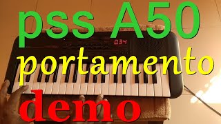 YAMAHA pss A50 portamento demo [upl. by Earla]