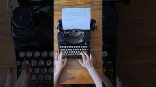 Every Typewriter Lover Loves This Sound asmr typewriter [upl. by Asirralc]