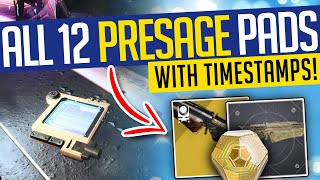 Destiny 2  ALL 12 PRESAGE DATA PADS Every Pad amp Hidden Caches w Timestamps Season of the Chosen [upl. by Erasme]