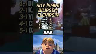 Soy ismini bilirsem elenirsin ❌ [upl. by Colt]