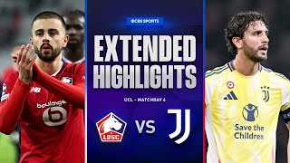 Lille vs Juventus Extended Highlights  UCL League Phase MD 4  CBS Sports Golazo [upl. by Albert992]