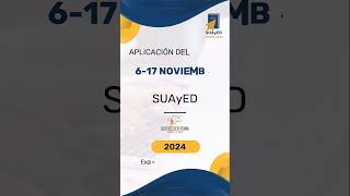 Fechas UNAM SUAyED Convocatoria septiembre 2024 [upl. by Dygert]