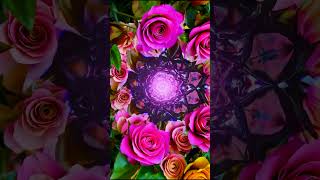 A Bouquet of Roses transforming into a Psychedelic Dream World psychedelicart fractals trance [upl. by Pachton813]