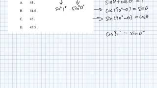 HKCEE II 2010 Q46 MC Trigonometric identity [upl. by Sokem]