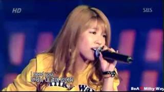 LIVE BoA 보아  Beat of Angel 천사의 숨결 amp Milky Way [upl. by Weksler]