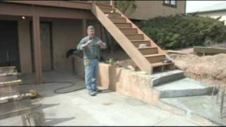 How to Build a Deck  Building a Deck Stair Posts [upl. by Ecyal]