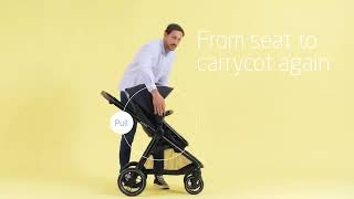 Maxi Cosi Zelia 30  How to convert the stroller carrycot into a seat [upl. by Olumor233]